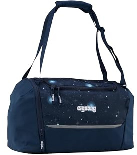 ergobag Sporttasche KoBärnikus - Dunkelblau | 20 Liter Kindersporttasche mit Schuhfach, verschiedene Motive, ideal als Schwimmtasche für Jungen und Mädchen