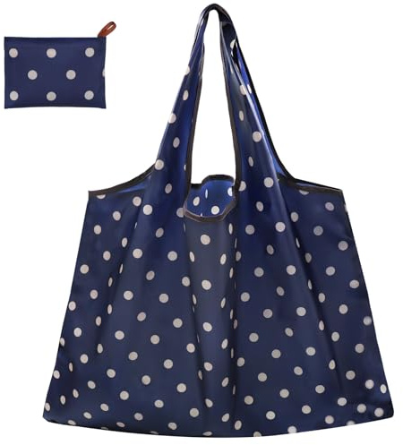 CHEESANHERR Faltbare Einkaufstasche, Einkaufsbeutel Faltbar Groß, Stoffbeutel Wiederverwendbare, Shopping Tote Bag Faltbare Tasche Stofftasche Leichte für Einkauf, 53 X 66 cm