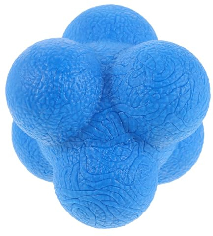 ifundom Pelota de Entrenamiento Hexagonal 7,6 Cm Azul para Reflejos y Agilidad, Balón de Coordinación Mano-Ojo Resistente, Equipo Deportivo Portátil para Béisbol y Tenis