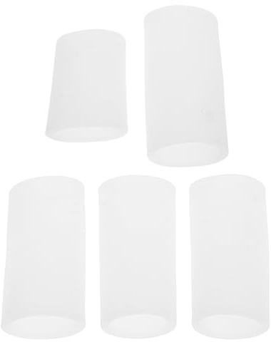 Operitacx 5 Stück Silikon Fingerschutz Daumenabdeckung Frostschutz Fingerhülse Weich Flexibel Tragbar für Outdoor Büro und Sport