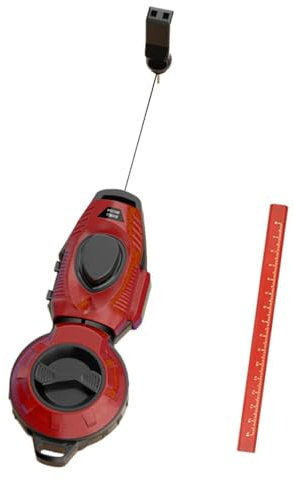 Genérico Marcador de Línea de Tiza,Herramienta retráctil de precisión con marcador - Rollo de línea de tiza,para Trabajos de Carpintería, Construcción, Techado, Tablaroca y Trazado en Obra