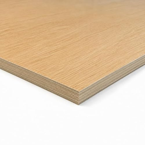 6mm Oak Faced MDF Board | 500 x 500mm (1.64ft x 1.64ft)