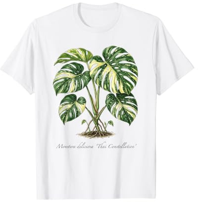 Monstera Thai Constellation Plant Illustration Value Graphic T-Shirt