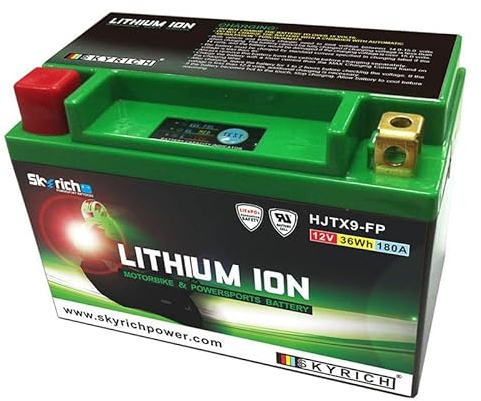 HJTX9-FP BATTERIA LITIO SKYRICH YTX9-BS LiFePo4 612090 YTX9BS MOTO SCOOTER QUAD CROSS