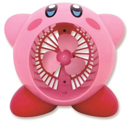 SK Japan Kirby's Dream Land USB Electric Table Fan, Pink, 6 Inches, Remote Controlled, Themed (Kirby's Dream Land)