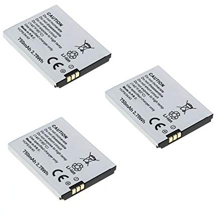 3X Ersatz Akku für AVM Fritz!Fon MT-F C5 C4 M2 ACCU mit 750mAh Li-ion
