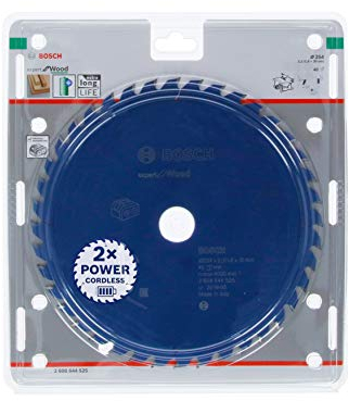 Bosch Professional 1x Kreissägeblatt Expert for Wood (Holz, Sägeblatt Ø 254 x 30 x 2,1 mm, 40 Zähne, Zubehör Akku Kreissäge)