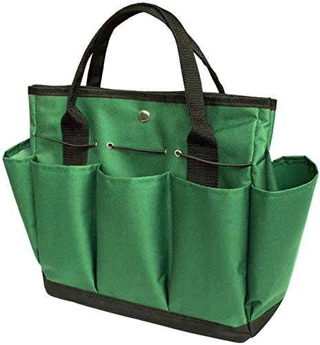 Namvo Gartenwerkzeugset, Garten-Einkaufstasche mit Mehreren Taschen für das Gartenwerkzeug-Kit, Gartenwerkzeug-Tasche (schwärzlich grün)
