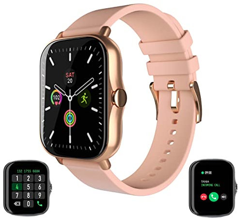 ZEONZU Smartwatch Uomo Donna, Orologio Fitness Multifunzione con Chiamate, Whatsapp, Cardiofrequenzimetro, Contapassi, Pressione Sanguigna, Compatibile Android e IOS - Elegante e Sportivo