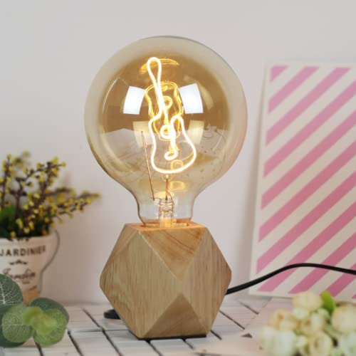 Lampadina Edison Vintage, 40W Lampadina a Vite Edison Dimmerabile Lampadine Vintage E27 Lampadine Decorative Calde (Chitarra)