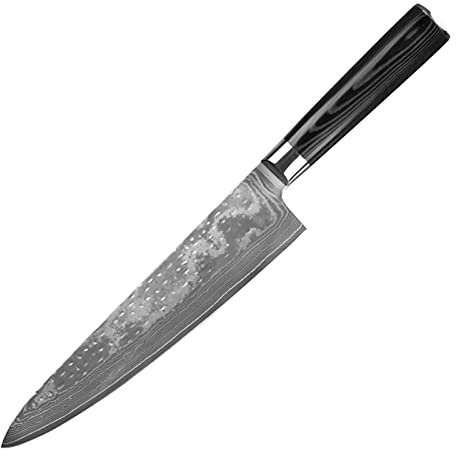 Coltello da 9 pollici Damasco Chef 67 Strati VG10. Coltello da cucina in acciaio inox affettare taglierina a manico a mano maniglia a mano (Color : 9 inch)