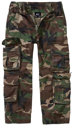 Brandit Kids Pure Vintage Pants, Farbe: Woodland, Größe: L 146