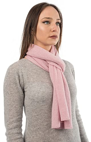 Dalle Piane Cashmere - Halsduk i 100% kashmir, Made in Italy - Herr/Dam, Färg: Rosa, En storlek.