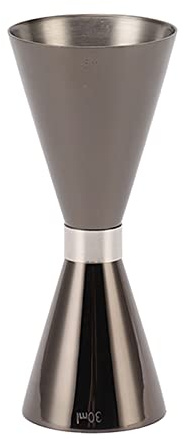 304 Edelstahl Cocktail Doppel Jigger mit Skala, Japanische Stil Messung Oz Cup Bar Werkzeug Schuss für Barkeeper Jiggers, Trink maß Tasse für Bar Party Küchen Werkzeug (Schwarz)