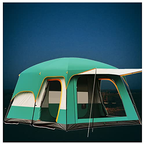 Verdunkelungszelte für Camping, wasserdicht, für 5 bis 8 Personen, Zwei Zimmer und EIN Wohnzimmer, insektensicheres Sofort-Kuppelzelt, leicht und praktisch, wasserdichte Zelte für Camping für