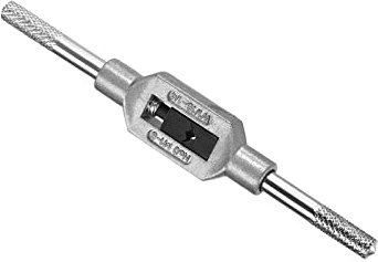 CoCud Tap Wrench Handle, Fit M1-M8 W1/16-1/4 Taps Size, Zinc Alloy & Carbon Steel Adjustable Wrench Reamer Tapping Hand Tool - (Applications: for Tapping Operations), 1-Piece