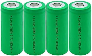 Batterie Au Lithium 3.7v 8200mah 32650. Batterie Rechargeable Haute Intensité pour Alimentation De Secours De Lampe De Poche.4 PIÈCES