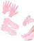 Silikon Socken und Handschuhe,1 Paare Silikonsocken für Füße 1 Paare Feuchtigkeitsspendende Silikonhandschuhe Spa Pediküre Feuchtigkeitsspendende für Frauen Trockene Risse Füße Fußpflege