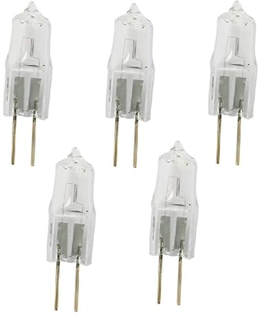 JZLBBC 5PCS Lamp Bulb Halogen G4 Halogen Bulb 24V 20W Dimmable Warm White Replacement Bi-Pin Base G4 Halogen Capsule Light Bulbs,50W