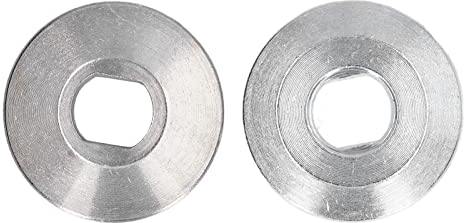2PCS Cemented Carbide Bearing Block Set, Miter Saw Blade Clamp Washer Cutting Machine Pressure Plate for 10in Aluminum Mitre Saw Includes Miter Saw Arbor Bushings and Blade Clamp Washer