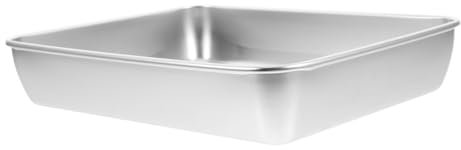WATIIFUFU Plaque De Acier Moule à Gâteau Rectangulaire Antiadhésif Plat De Service Pour Pâtisserie Et Desserts Pour Service Dimensions