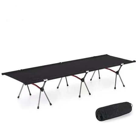COMETX Leichte Schlafmatratze Aluminiumlegierung Camping Klappbett mit Beinverlängerungen für Outdoor Camping