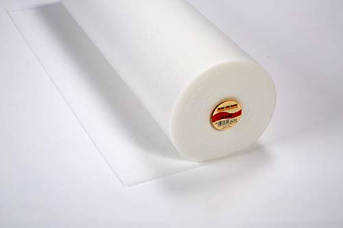 Aufbügelbares Volumenvlies H630 für Patchwork-, Quilt-, Stepparbeiten, warme Kleidung, leichte bis mittelschwere Stoffe (0,90 x 30m)