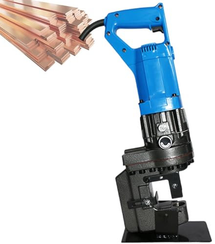 vnmudzeo Metal Hole Digger 6.5 mm to 20.5 mm,for Aluminum, Copper,Steel, Iron,Automatic Hydraulic Angle Steel Punching Tools,with Throat Depth Adjuster,Anglesteel-110V