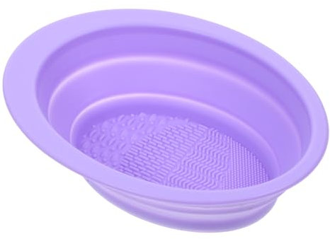 MUSISALY Foldable Silicone Brush Rinsing Pad Makeup Tool for Brushes and Sponges and Flexible Design Odor Material Space-saving for Easy Cleaning
