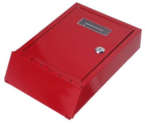 NUOBESTY Briefkasten Mit Schlitz Aus Weißblech Abschließbar Für Außenbereich Wandbriefkasten Für Haus Und Büro Spendenbox Mit Schloss Geräumig Und Langlebig