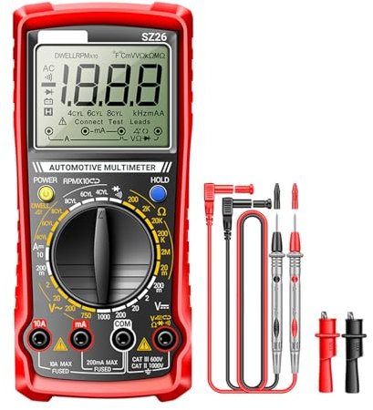 Multimètre portable de réparation de voiture avec haute précision facile à transporter pour différentes mesures de circuit de véhicule
