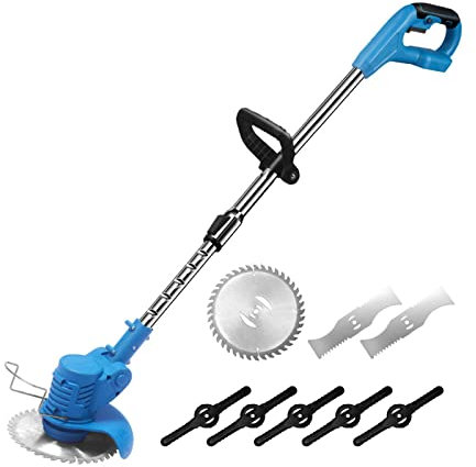 Tagliasiepi, 21V Retrattile Palmare Cordless Rasaerba Elettrico Rasaerba 1500mAh Batteria Multifunzionale Potenza Trimmer Attrezzi Da Giardino per cortile, giardino, cura del prato