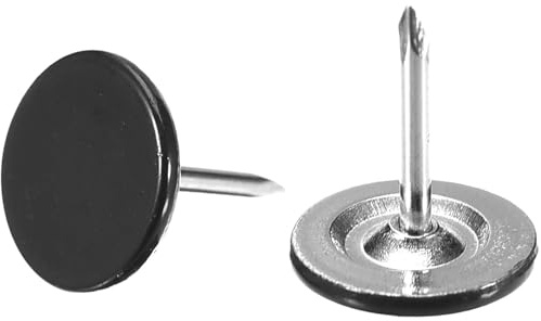 TA-VIGOR platt huvud klädsel häftstift svart 11 mm x 13 mm tryckstift 100 st