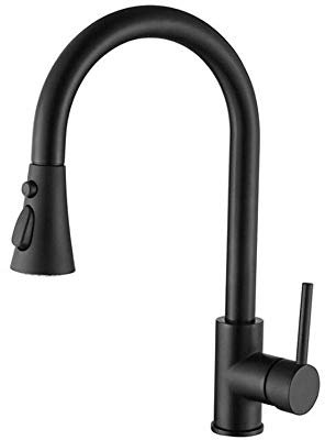 Kitchen Faucets with Pull Down Sprayer Black Copper Kitchen Pull Faucet Sink Pull Faucet Thermostat Faucet Multi-Function Faucet