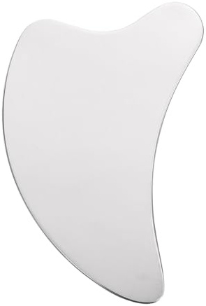 Ipetboom Stainless Steel Gua Sha Massage Tool for Face and Neck Smooth Facial Massaging Scraping Board for Relief Skin Nourishment and Spa Care Women