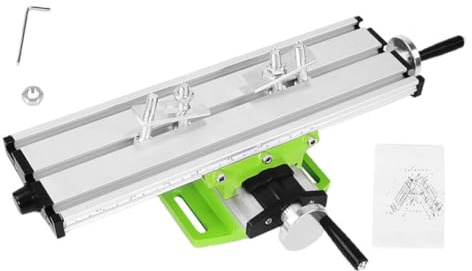 BUGUUYO Tavolo Multifunzione per Fresatura con Supporto Stabile Banco Scorrevole Compatto per Trapano da Banco Accessorio Versatile per Lavorazioni per Micro Fresatrici e Mini Trapani