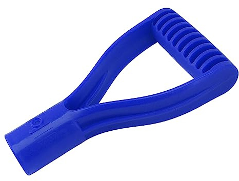 OEBUAFI Poignée de Pelle de Conception Universelle, Trou de Montage de 1,18 Pouces, Longue Durée de Vie Durable, Poignée en D Légère pour le Déneigement, Forme Ergonomique, Convient aux Herses, (BLUE)