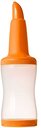 Freepour Bottle 1.05 Litres - Plastic Store and Pour Juice Bottles, Orange