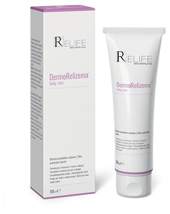 DermoRelizema Baby Care - Crema Protettiva, Lenitiva per Pelle Sensibile e Delicata di Bambini e Anziani, per Arrossamenti e Bruciori, Tubo da 100 ml