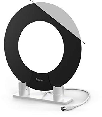 DVB-T/DVB-T2-Zimmerantenne, Performance 45, Ring-Design, aktiv, Weiß