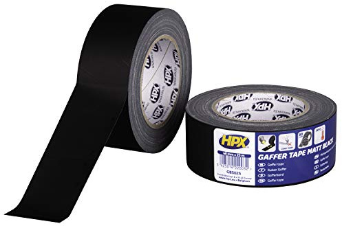 Ruban adhésif toile Gaffer 48mmx25m noir mat HPX - GB5025
