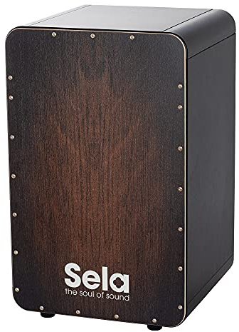 Sela CaSela Black - Brown Dragon - Snare Cajon mit Clap Corners