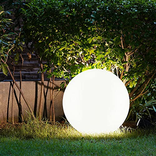 etc-shop Solarleuchte Kugel Garten LED Gartendeko Solarkugel für Außen 20 cm Kugelleuchte Solar, Leuchtdauer ca. 6-8 Stunden, H 62 cm