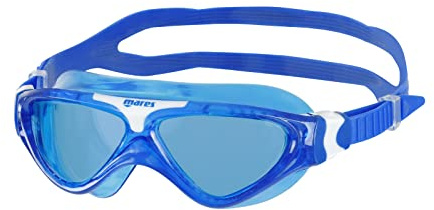 Mares Aquazone Mask Gamma Jr, Schnorchelmaske für Kinder mit TPR-Maskenkörper, Unisex, Blau
