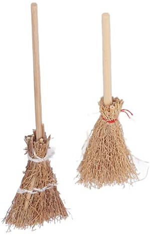 Mini Escoba De Bruja, 20 Piezas De Bambú, 14 Cm, 10 Cm, Mini Adorno De Escoba, Artesanía De Paja De Halloween para Fiesta Escolar De Cosplay
