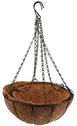 BESPORTBLE 2st Blumentopf Wandblumenkorb Wand-knoblauchkorb Knoblauchhalter Hängende Blumenkörbe Gemüsekorb Pflanzenhalter Draht Gartenblumenkorb Zwiebelkorb Eisen Anhänger Draussen