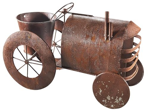 Kobolo Blumentopf Pflanztopf Pflanzenständer Traktor zum Braun