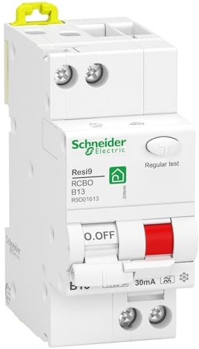 Schneider Electric FI-/Leitungsschutzschalter Resi9, 1-polig+N, R9D01613 | 13A, B-Charakteristik, 30mA, Typ A, 6kA