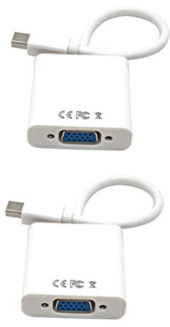 jojofuny 2 Pièces Mini à Adaptateur Homme à Femme Adaptateur de câble Adaptateur Mini displayport dvi Mini Port d'affichage à l'adaptateur convertisseur Blanche