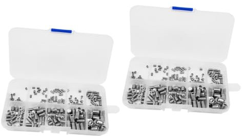 OUNONA Stainless Steel Socket Grub Screw Assortment Flachem Ende Für Zuverlässige Befestigung Und Reparaturanwendungen